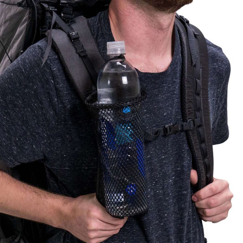 Elastic Top Water Bottle Holder for a Backpack 