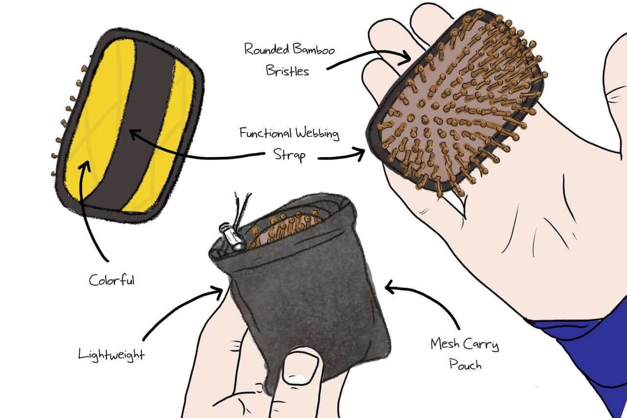 CTUG Hiker HairBrush